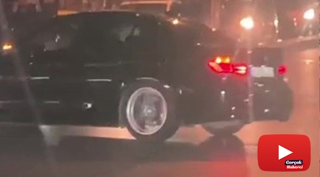 Kırmızı ışıkta drift terörü kamerada