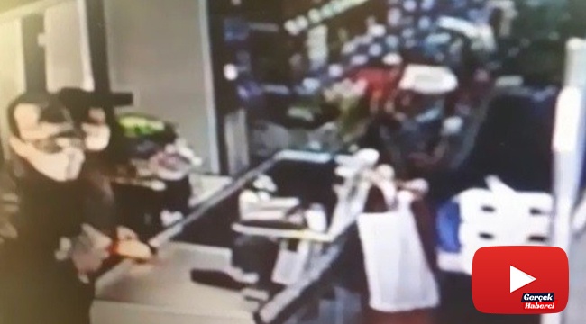 Marketten 2 bin 500 liralık soygun kamerada