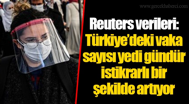 Reuters verileri: Türkiye’deki vaka sayısı yedi gündür istikrarlı bir şekilde artıyor