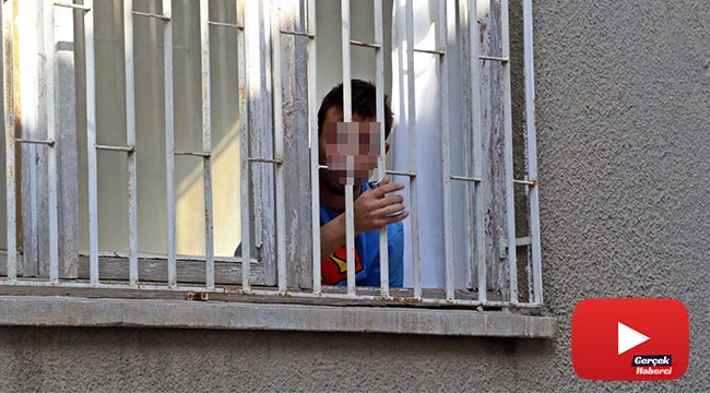 Sinir krizi geçiren madde bağımlısı &#039;süper&#039; genç evde kırılmadık eşya bırakmadı