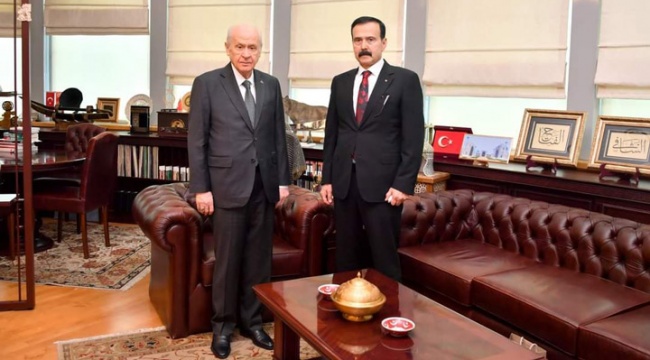 Tahliye edilmişti: Kürşat Yılmaz, kendisini 'kahraman' ilan eden Bahçeli'yi ziyaret etti