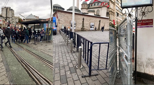 Taksim Meydanı polis bariyerleriyle çevrilerek, yaya girişleri kontrol altına alındı