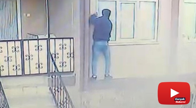 Tarzan gibi tırmandı, tek hamlede pencereyi açtı