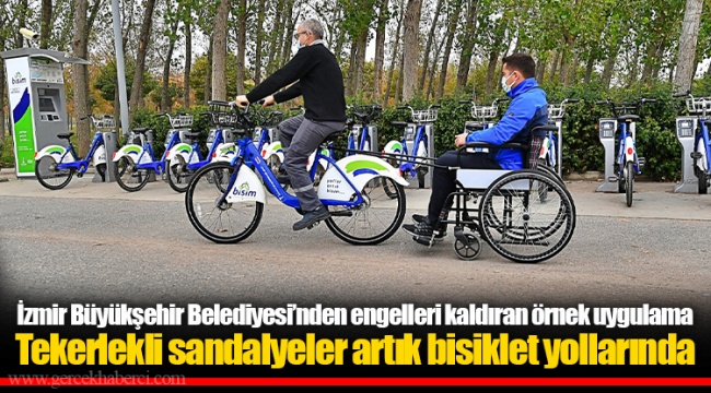 Tekerlekli sandalyeler artık bisiklet yollarında