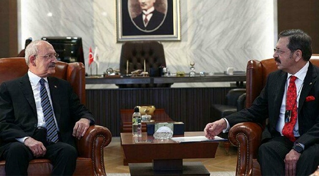 TOBB Başkanı Hisarcıklıoğlu ile görüşen Kılıçdaroğlu: Zırvalıklar ve saçmalıklarla karşı karşıyayız