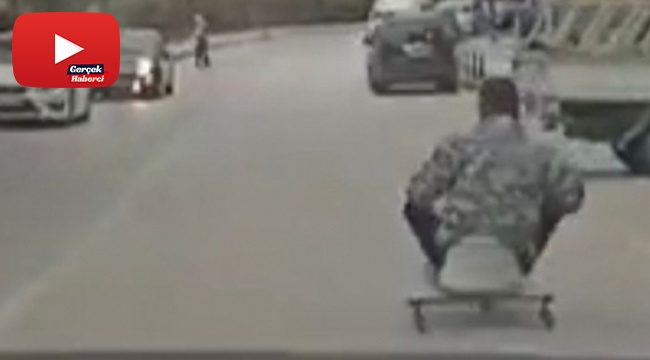 Trafikte yaşanan tehlikeli anlar kameralara yansıdı