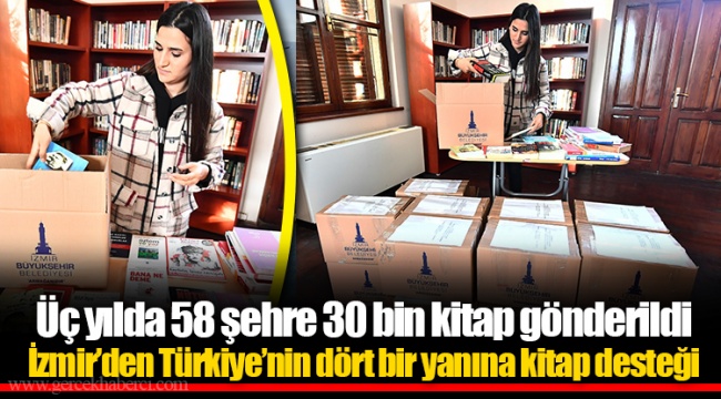 Üç yılda 58 şehre 30 bin kitap gönderildi