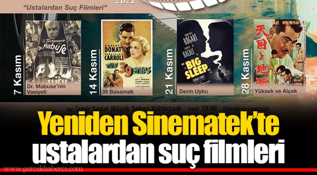 Yeniden Sinematek’te ustalardan suç filmleri