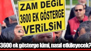 3600 ek gösterge kimi, nasıl etkileyecek?