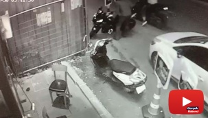 80 bin liralık motosikleti saniyeler içinde çaldı: O anlar kameraya yansıdı