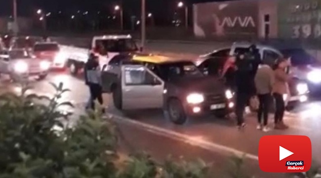 Asker eğlencesi için trafiği böyle kapattılar