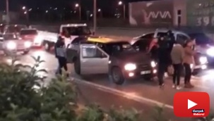 Asker eğlencesi için trafiği böyle kapattılar