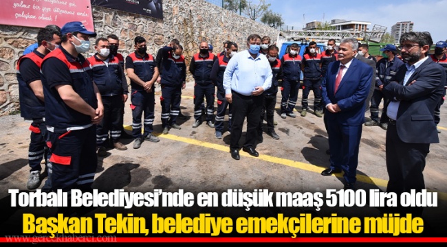Başkan Tekin, belediye emekçilerine müjde