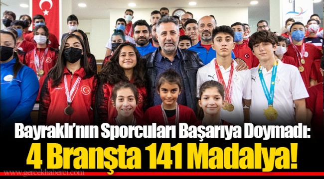 Bayraklı’nın Sporcuları Başarıya Doymadı: 4 Branşta 141 Madalya!