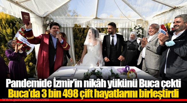 Buca’da 3 bin 498 çift hayatlarını birleştirdi