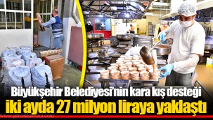 Büyükşehir Belediyesi’nin kara kış desteği iki ayda 27 milyon liraya yaklaştı