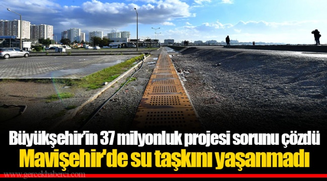 Büyükşehir’in 37 milyonluk projesi sorunu çözdü