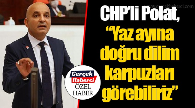 CHP’li Polat, “Yaz ayına doğru dilim karpuzları görebiliriz”