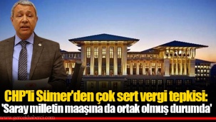 CHP'li Sümer'den çok sert vergi tepkisi: 'Saray milletin maaşına da ortak olmuş durumda'