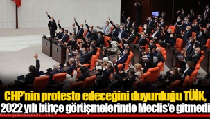 CHP'nin protesto edeceğini duyurduğu TÜİK, 2022 yılı bütçe görüşmelerinde Meclis'e gitmedi