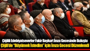 Çiğlili Edebiyatseverler Fakir Baykurt İmza Gecesinde Buluştu
