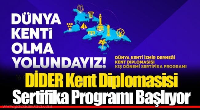 DİDER Kent Diplomasisi Sertifika Programı Başlıyor