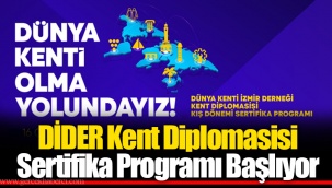 DİDER Kent Diplomasisi Sertifika Programı Başlıyor