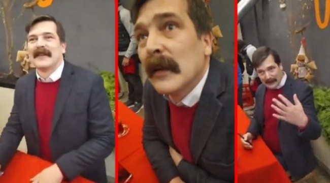 Erkan Baş’ı tahrik etmeye çalışan genç, istediğini alamayınca bağırmaya başladı
