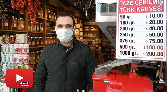 Esnaf tabelasına 50 gram kahve fiyatını da ekledi