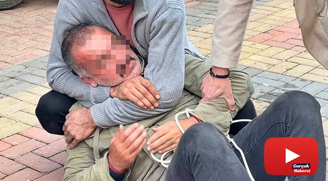 Esnafın yakalayıp elektrik kablosuyla bağladığı şüpheli suç makinesi çıktı