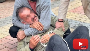 Esnafın yakalayıp elektrik kablosuyla bağladığı şüpheli suç makinesi çıktı