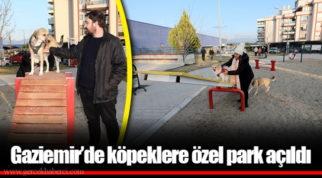 Gaziemir’de köpeklere özel park açıldı