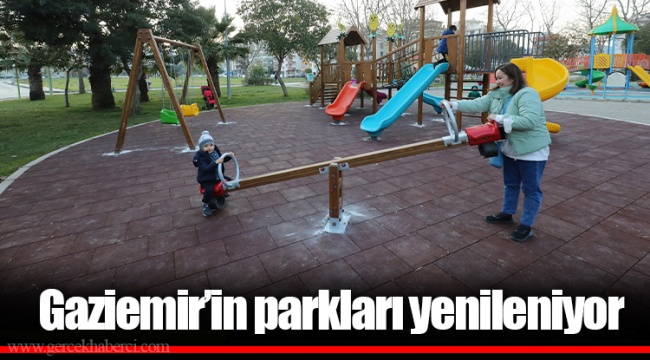 Gaziemir’in parkları yenileniyor