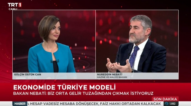 Hazine ve Maliye Bakanı Nebati: Orta gelir tuzağından çıkmak istiyoruz