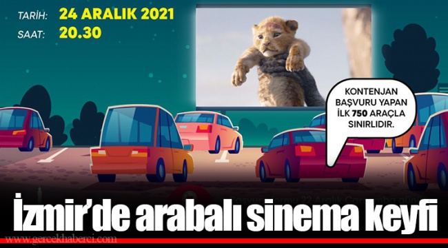 İzmir’de arabalı sinema keyfi