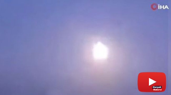 Karadeniz'e düşen göktaşı Soçi'den görüntülendi