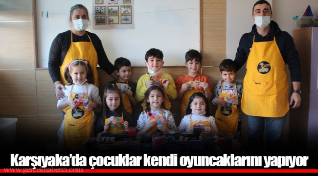 Karşıyaka’da çocuklar kendi oyuncaklarını yapıyor