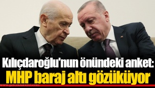 Kılıçdaroğlu'nun önündeki anket: MHP baraj altı gözüküyor