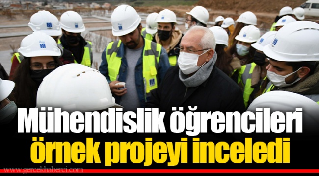 Mühendislik öğrencileri örnek projeyi inceledi
