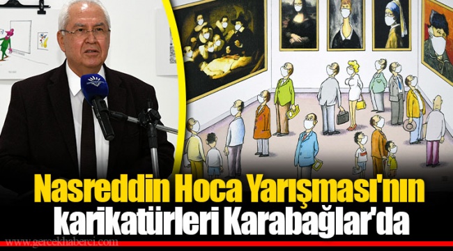 Nasreddin Hoca Yarışması'nın karikatürleri Karabağlar'da