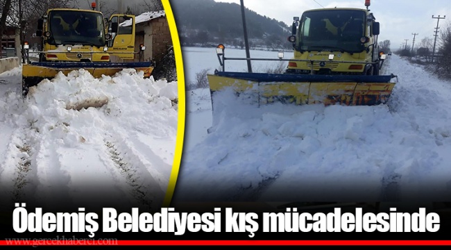 Ödemiş Belediyesi kış mücadelesinde 