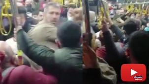 Otobüste oturan çocukları kaldırmak istedi, yumruklarla darp edildi