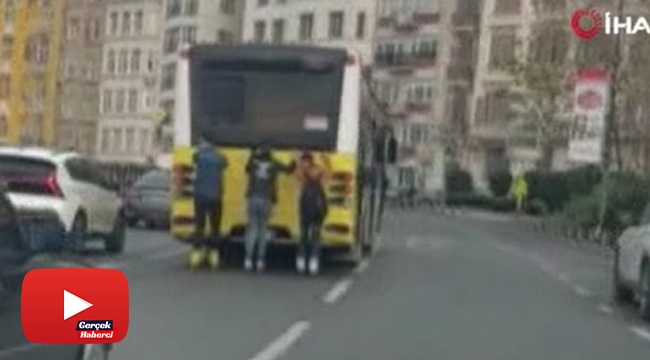 Patenli gençlerin tehlikeli yolculuğu kamerada