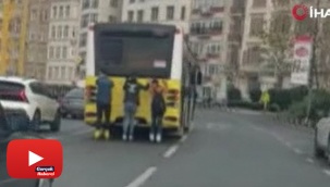 Patenli gençlerin tehlikeli yolculuğu kamerada