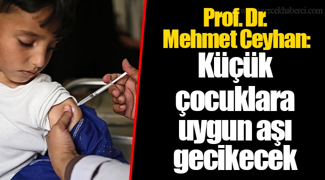 Prof. Dr. Mehmet Ceyhan: Küçük çocuklara uygun aşı gecikecek