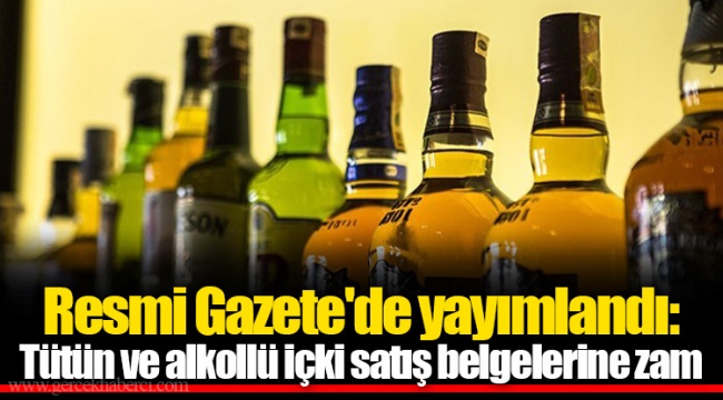 Resmi Gazete'de yayımlandı: Tütün ve alkollü içki satış belgelerine zam
