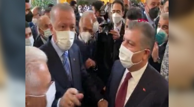 Sağlık Bakanı Koca'nın demecine denk gelen Erdoğan: Ne söyledi? Para pul söylemedi mi?