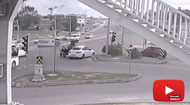 Şahlanan at kazadan kıl payı kurtuldu: O anlar kamerada