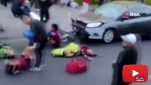 Sarhoş sürücü bisikletli grubun arasına daldı: 12 yaralı