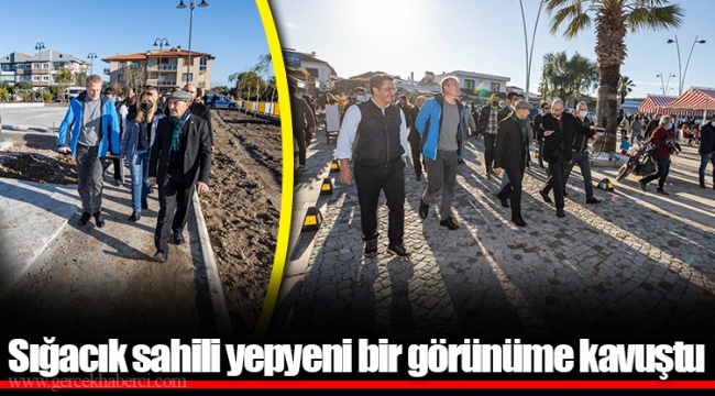 Sığacık sahili yepyeni bir görünüme kavuştu